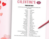 Galentines This Or That Printable Galentines Day Party Game Would You Rather Girls Night Game Galentine's Day Game