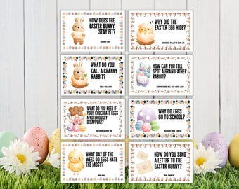 Easter Jokes For Kids Printable Easter Lunch Box Notes Easter Egg Fillers Easter Activities Easter Riddles Easter Party Easter Printables