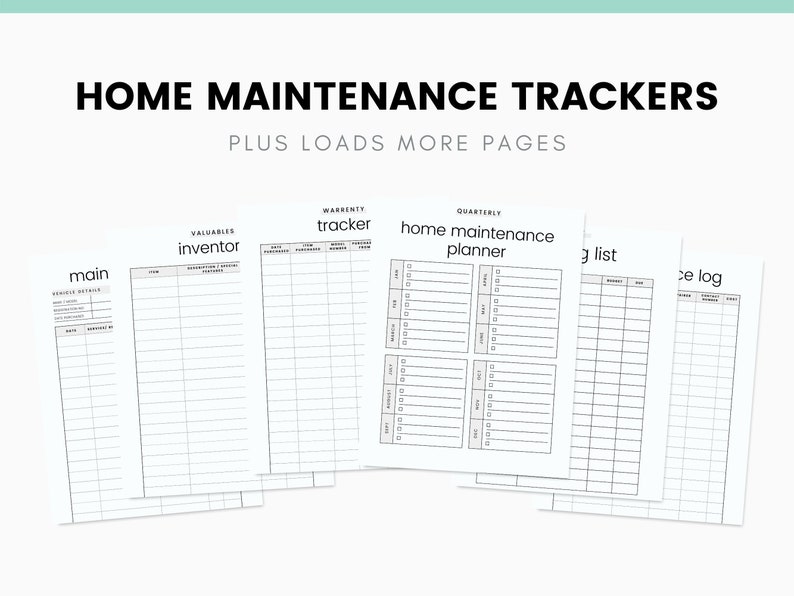 Household Binder Printable Home Management Planner Home Management ...