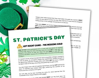 St. Patrick's Pass the Prize Game | St. Patrick Day Games | Printable ...