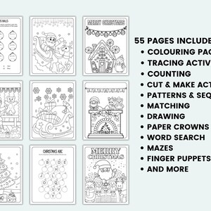 Christmas Preschool Activity Bundle Printable Christmas Activities ...