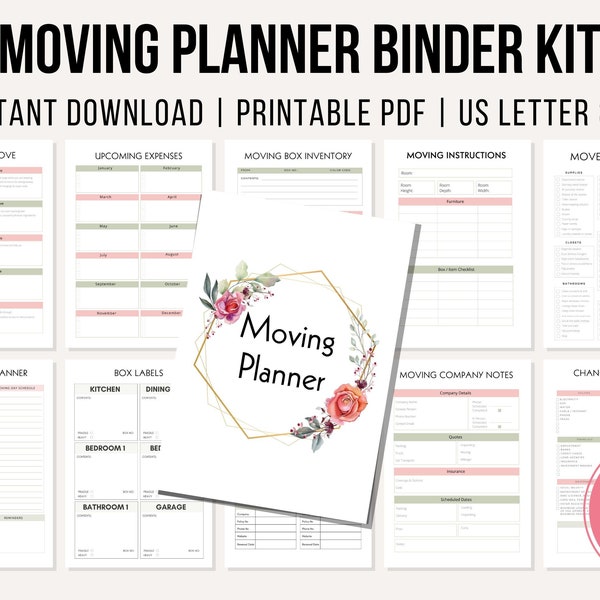 Moving Binder - Etsy
