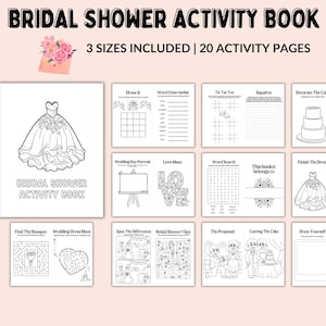 Bridal Shower Activity Book Bridal Shower Activity For Kids Bridal Shower Coloring Book Bridal Shower Activity Book Bridal Shower Activities