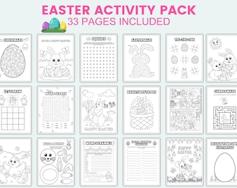 Easter Activity Pack Easter Activity For Kids Easter Coloring Pages Easter Activity Sheets Easter Activities Bundle Printable Easter Kit