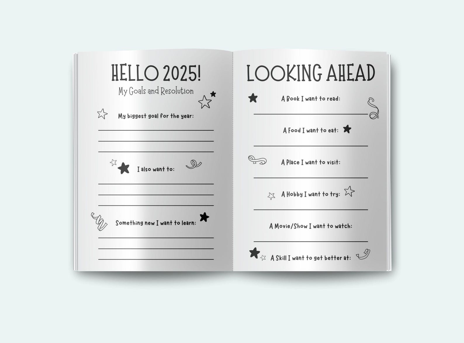 My Year in Review Activity Printable New Years Activities Kids Year in ...