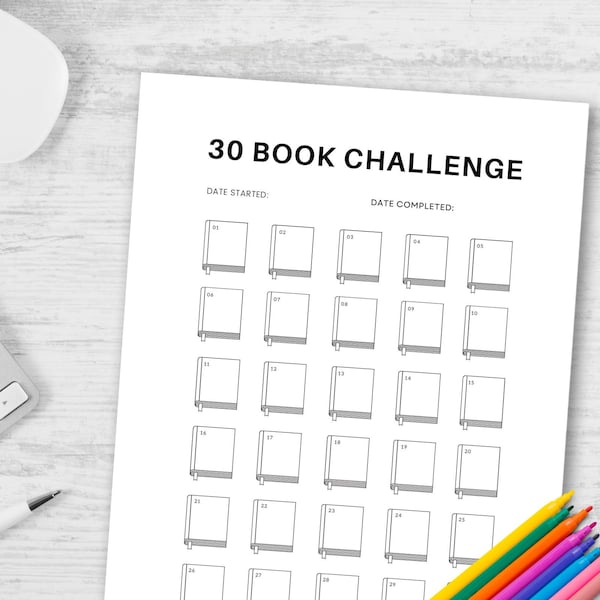 30 Day Wellness Challenge Printable Wellbeing Challenge Tracker ...