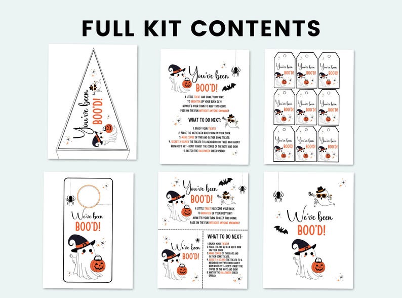 You've Been Boo'd Printable Halloween Kit You've Been Booed Printable ...