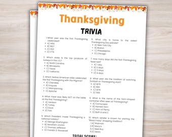 Thanksgiving Trivia Game Printable Thanksgiving Game Friendsgiving Game Trivia Fall Trivia Thanksgiving Party Game Thanksgiving Dinner Game