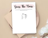 Guess The Dress Bachelorette Party Game Printable Hen Party Game Bachelorette Games Wedding Games Bridal Shower Game Wedding Dress Game