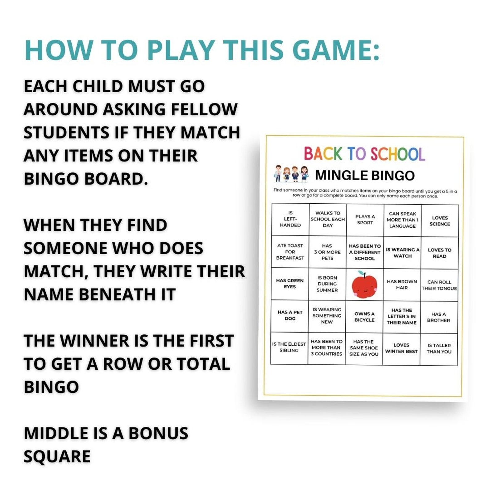 Back to School Games Bundle Printable First Day of School Icebreakers ...