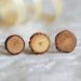 see more listings in the Wood stud earrings section