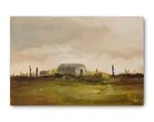 Oil Painting 4x6 in - ORIGINAL - Landscape - UNFRAMED - Painting by Bruno Monteiro