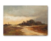 Oil Painting 4x6 in - ORIGINAL - Landscape - UNFRAMED - Painting by Bruno Monteiro