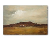 Oil Painting 4x6 in - ORIGINAL - Landscape - UNFRAMED - Painting by Bruno Monteiro