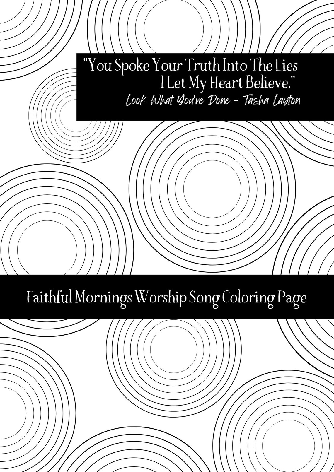 Worship Song Coloring Pages - Etsy