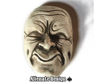 Gargoyle wall plaque "SNARL II" Stone plaque for indoors or for the garden