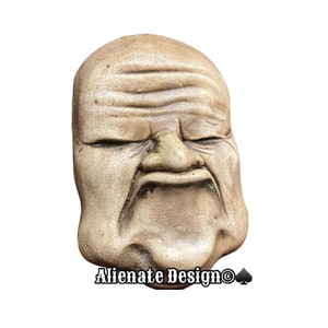 Gargoyle &quot;GURN&quot; Stone wall plaque for indoors or for the garden