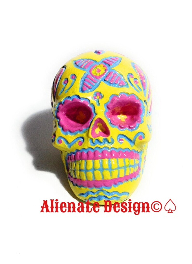 Skull SUGAR SKULL....Day of The Dead Skull...Dia de Los Muertos..