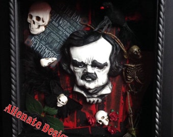 Edgar Allan Poe Shadow Box