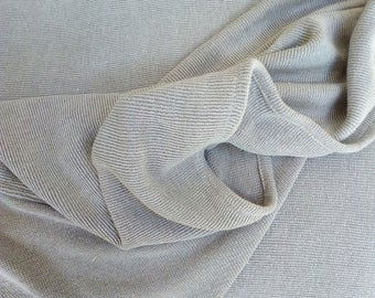 Natural Hemp, Supersoft Knitted Fabric, Undyed, for Jumpers, Snoods, Blankets etc sold by the Half Metre