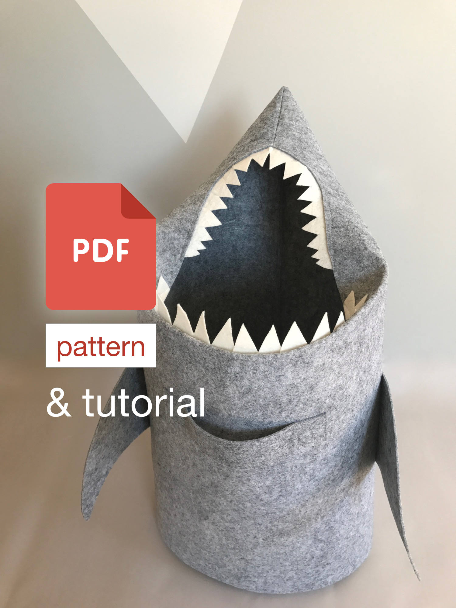 Laundry Hamper Pattern PDF Sewing Pattern / Tutorial Toy Storage Basket