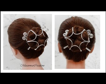 Nautilus Shell Barrette Bun Cage Hair Clip Hair Pin Etsy