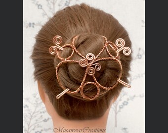 Medium Size Hair Bun Cage Snood Etsy