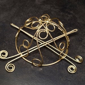 Spiral brass bun cage ,hair bun holder,hair bun ,hair bun slide ,brass hair bun holder,
