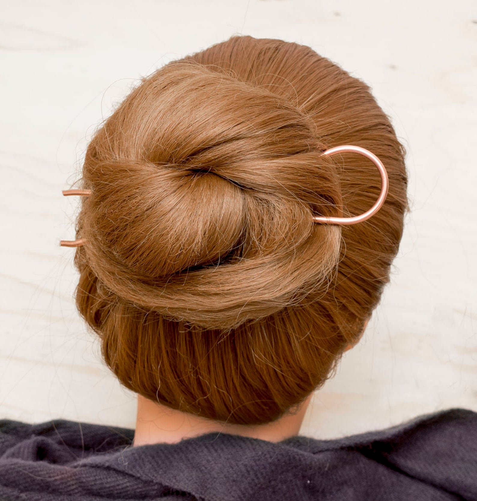 Hair Fork U Shapped Hair Bun Pick Copper Hair Bun Slide Prong Hair