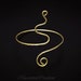 Handmade Copper Armlet, Snake Design Upper Arm Cuff Bracelet, Copper ...