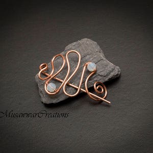 Shawl and Sweater pin copper wire Shawl Pin,Shawl brooch, Sweater Pin, copper shawl pin