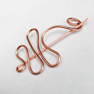 Shawl and Sweater pin,Copper wire  Shawl Pin,Shawl brooch, Sweater Pin,