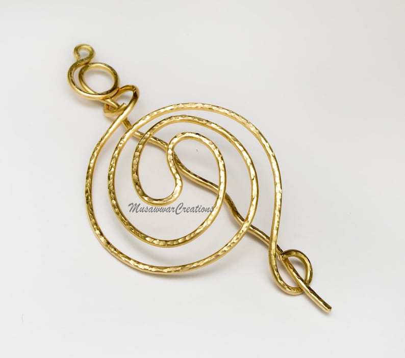 Brass Hair bun holder Hair bun slide brass hair bun Etsy