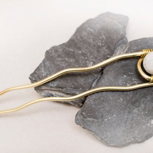 Brass Hair pin,Hair Fork, Brass, Hair Slide, Brass Hair Sticks, Hair Accessories, Brass hair jewellery,Brass Hair fork