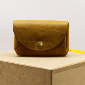 Cartera de mujer - Pequeña cartera minimalista para dama - Regalo único - Cartera delgada - Tamaño: aprox. 11,5 x 8 x 3,5 centímetros