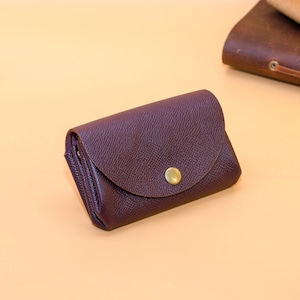 Cartera pequeña para mujer: cartera minimalista, regalo ideal. Cartera fina, tamaño aprox. 11,5x8x3,5 cm.