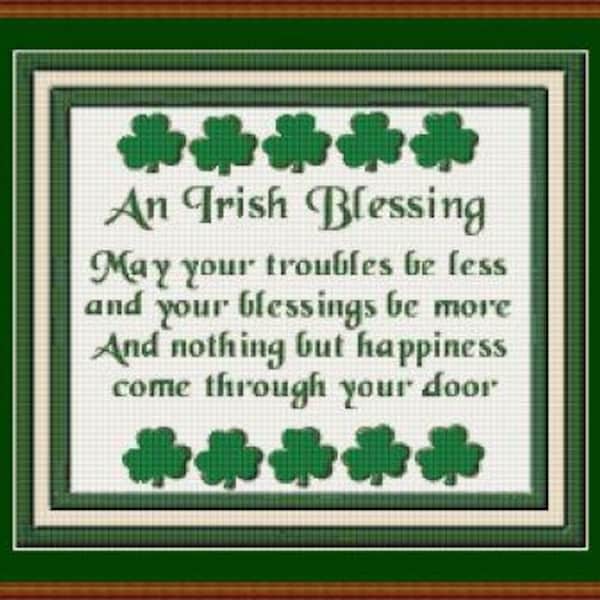 Irish Blessing Cross Stitch Etsy