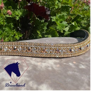 Custom Colour 3/4″ Preciosa Crystal Browband