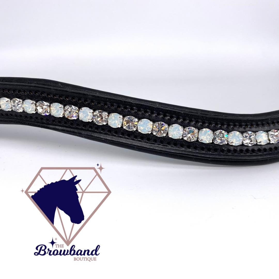Crystal and Opal Inset Preciosa Crystal Browband - Etsy