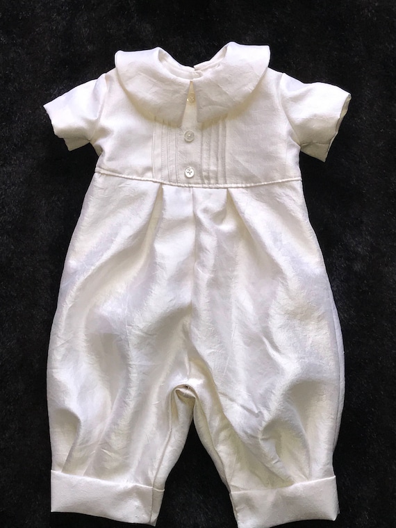 Boy Christening Romper Made to Order From Your Wedding Dress - Etsy