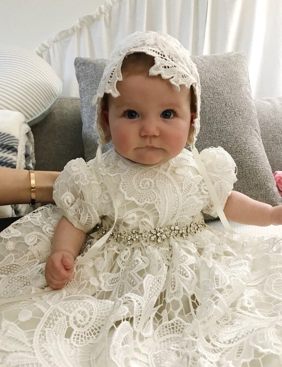 Refashioning a wedding dress into a Christening gown.