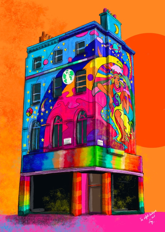Apple Boutique 1967, the Beatles Shop Baker Street, Psychedelic