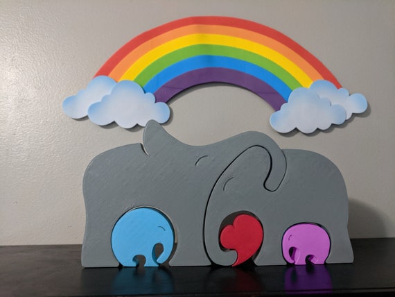 Elephant Family Puzzle