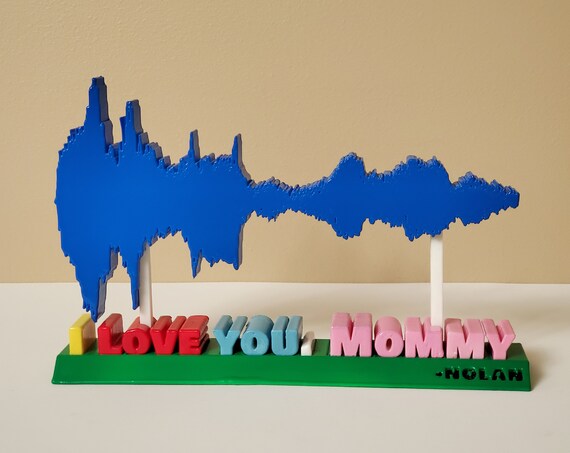 3D Sound Wave Statue