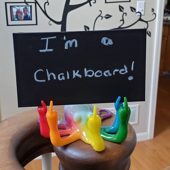 Octopus Middle Finger Chalkboard