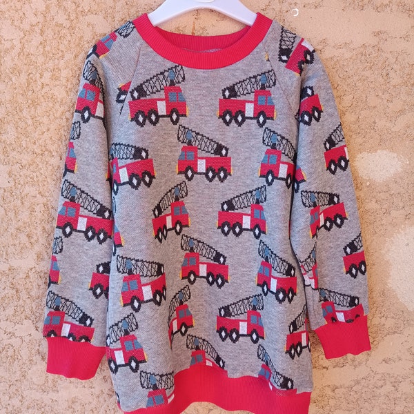 Sudadera niño camion de pompier