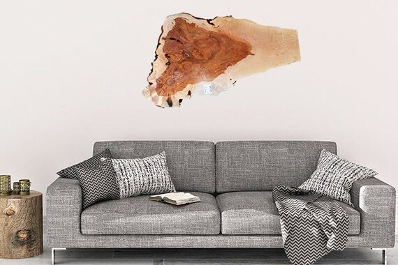 Rustic Wall Art Live Edge Sculpture Wood Slab Coffee Table Diy - Diy Coffee Table To Kitchen Island