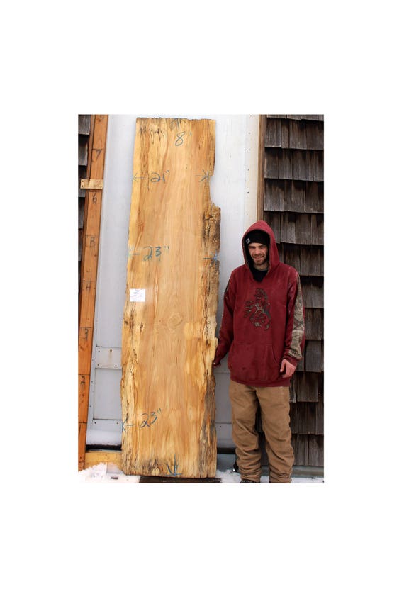 Spalted Maple Wood Slab Bar Top Natural Wooden Countertop Live Etsy