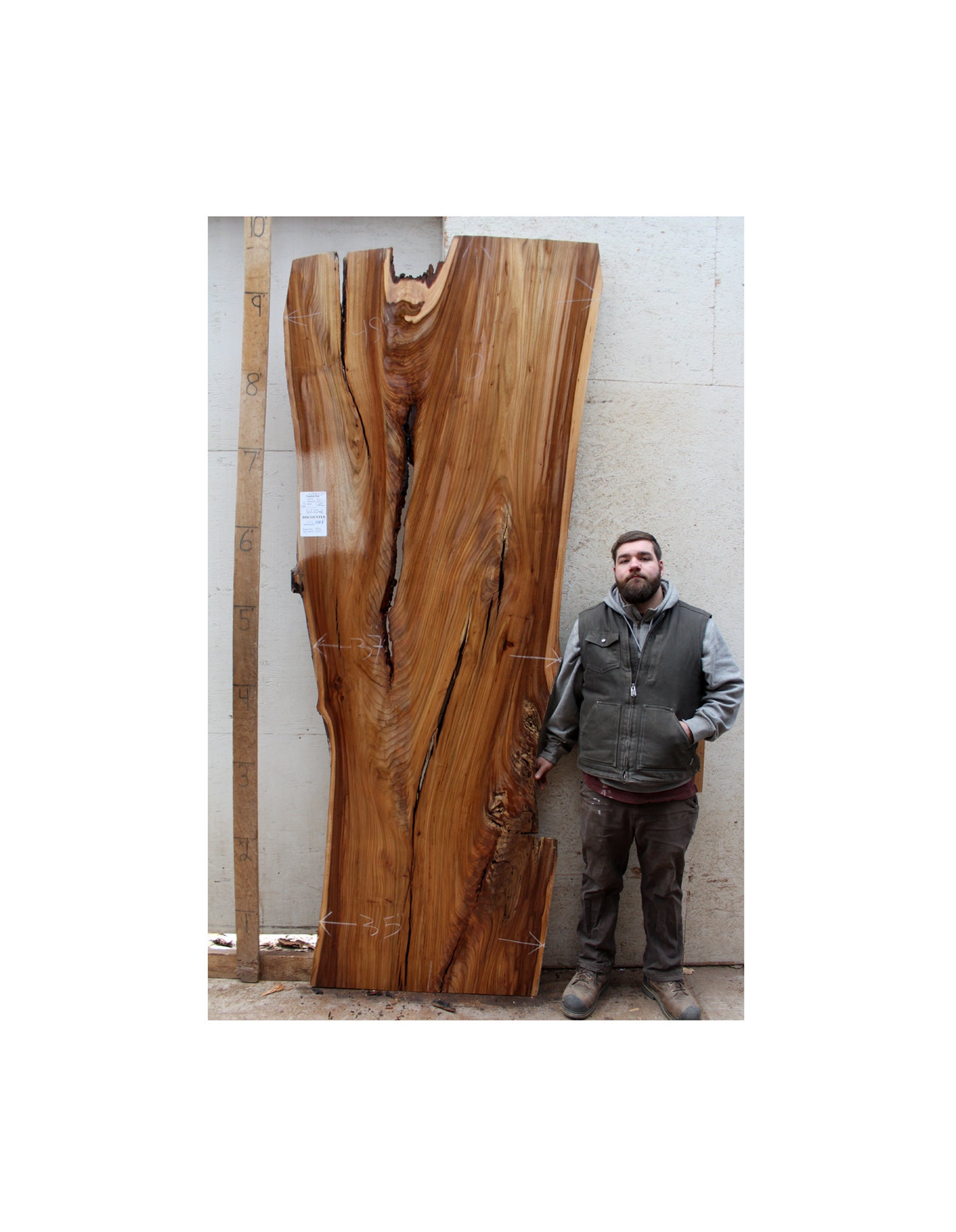 Live Edge Dining Tabletop Natural Elm Raw Wood Slab Bar Desktop DIY Wooden  Vaniy Rustic Custom Furniture 6220a6 - Etsy