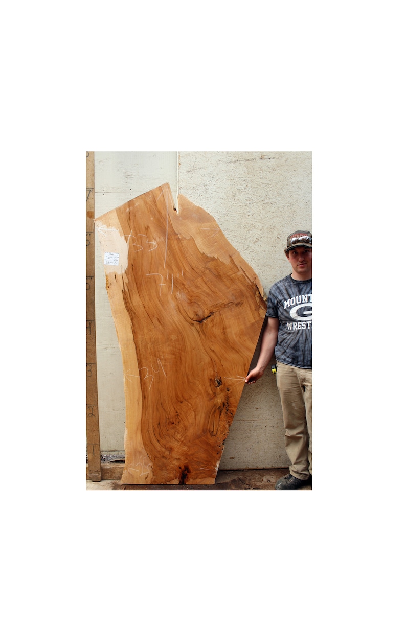 Corner Desk Live Edge Desktop Natural Wood Slab Table Maple Image 0